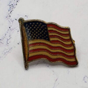 American Flag USA American Flag Patriotic Brooch Pin